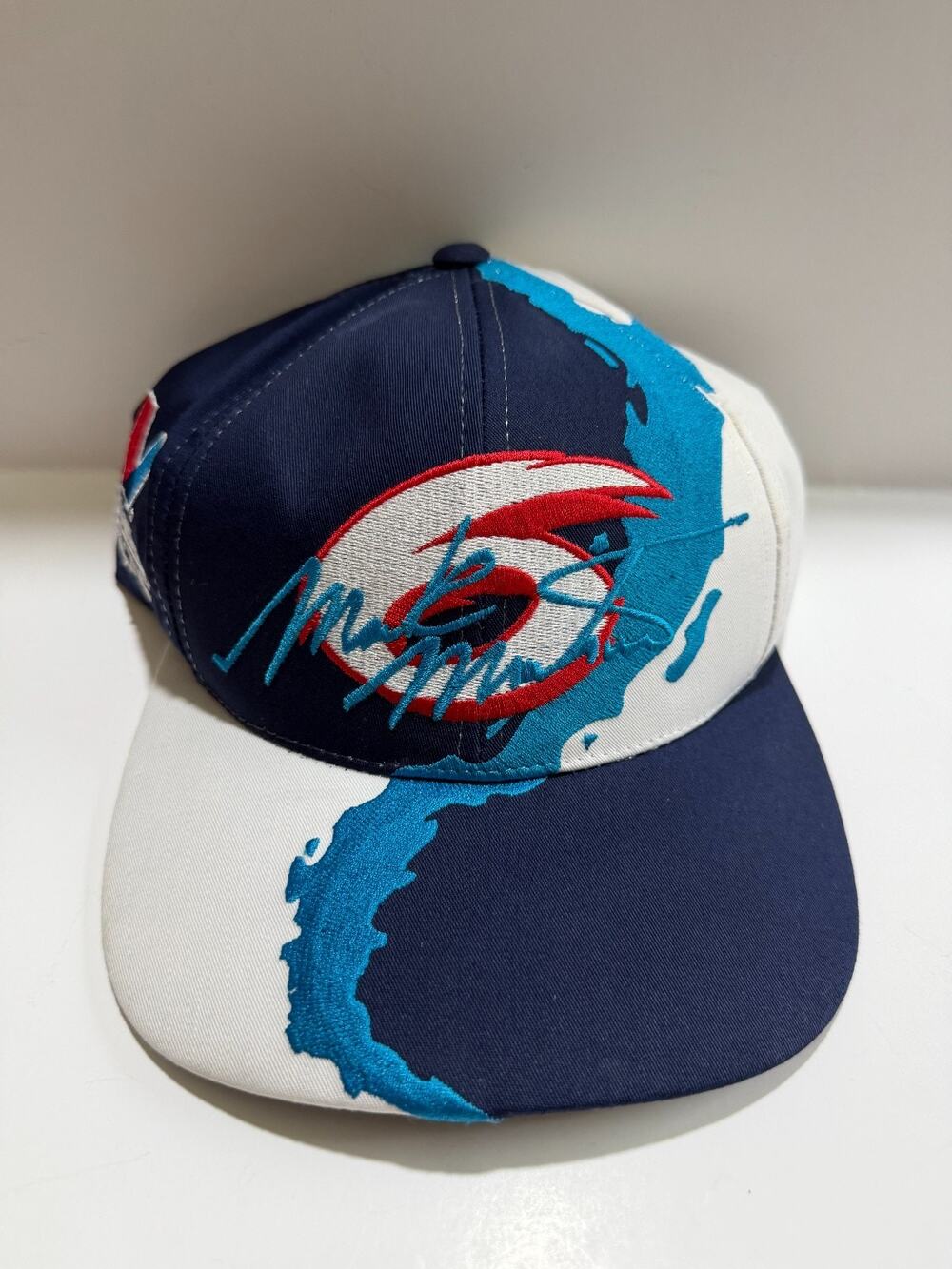 Vintage Mark Martin Track Gear Splash Snapback Hat Nascar #6 Valvoline Racing